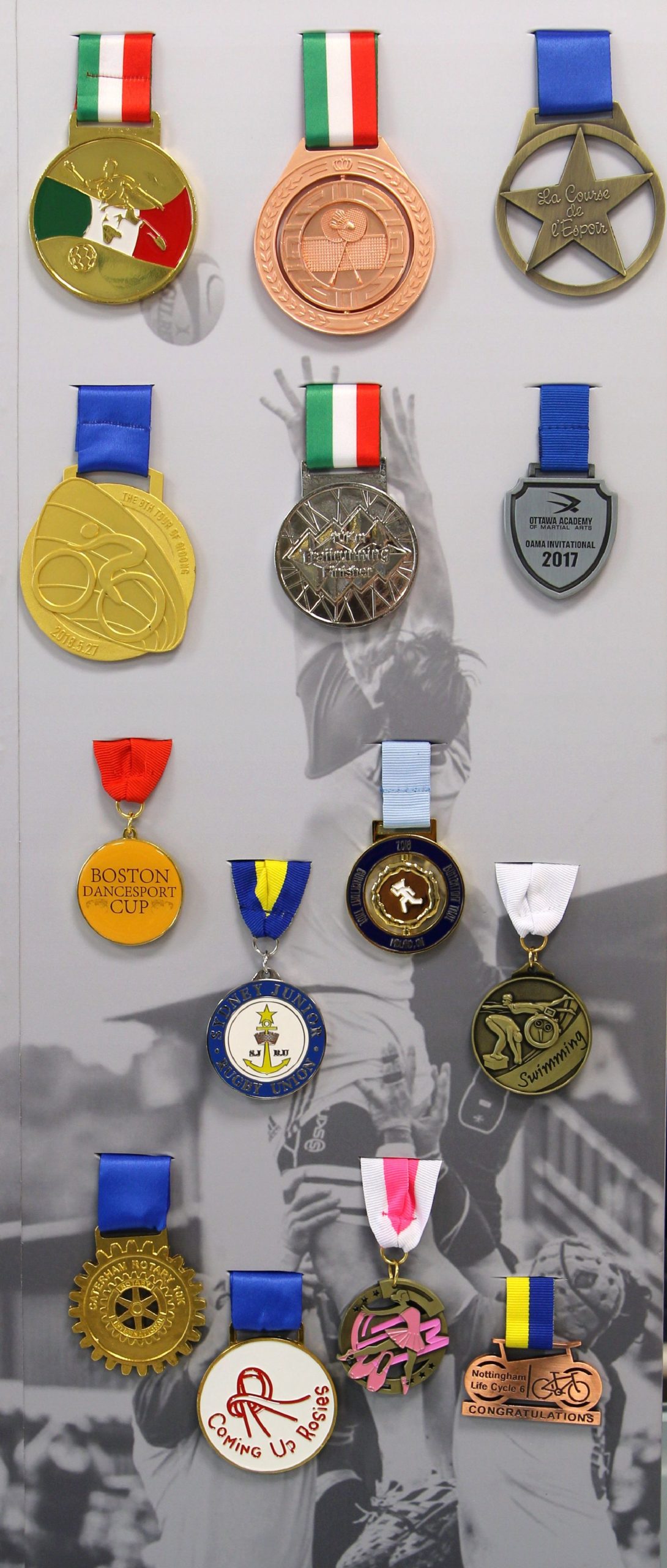 Medaglie personalizzate per premiazioni sportive e militari, solo su